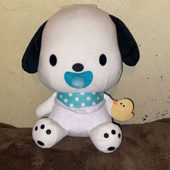 Pochacco Sanrio Bath Time Babydoll SANRIO 12” Doggie w/ binkie & duckie - Picture 4 of 9